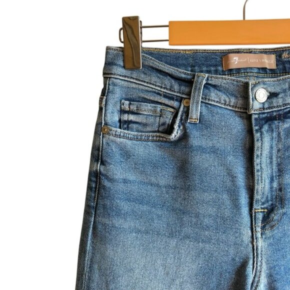7 For All Mankind 7FAM High Waist Ankle Skinny Jeans Luxe Vintage Size 28 - Picture 5 of 14